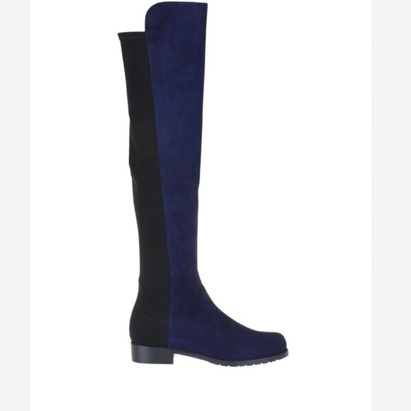 Stuart weitzman navy suede over the knee boot - Picture 1 of 7